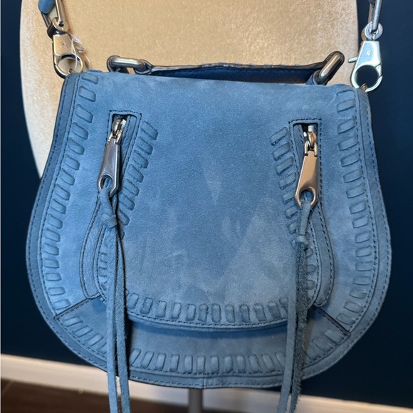 Rebecca Minkoff Handbags - Rebecca Minkoff Vanity Saddle Bag Crossbody Dusty Blue
